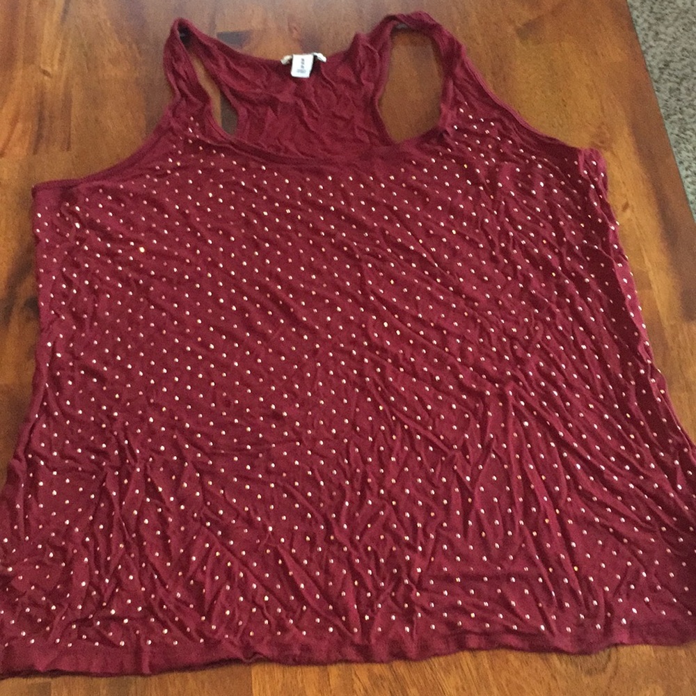 Old Navy Garnet & Gold Tank Size XL